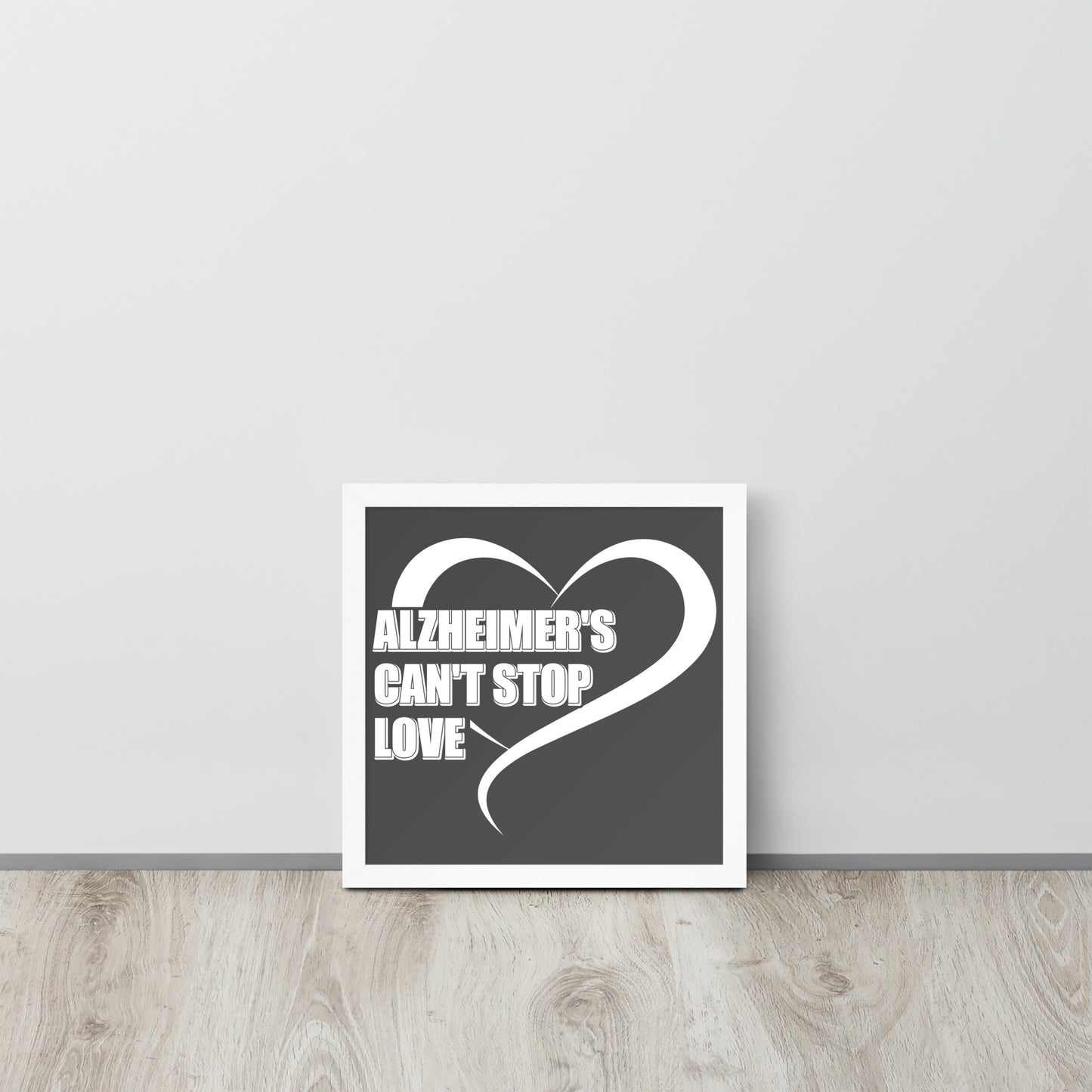 Alzheimer's Awareness Wooden Framed Quality Print