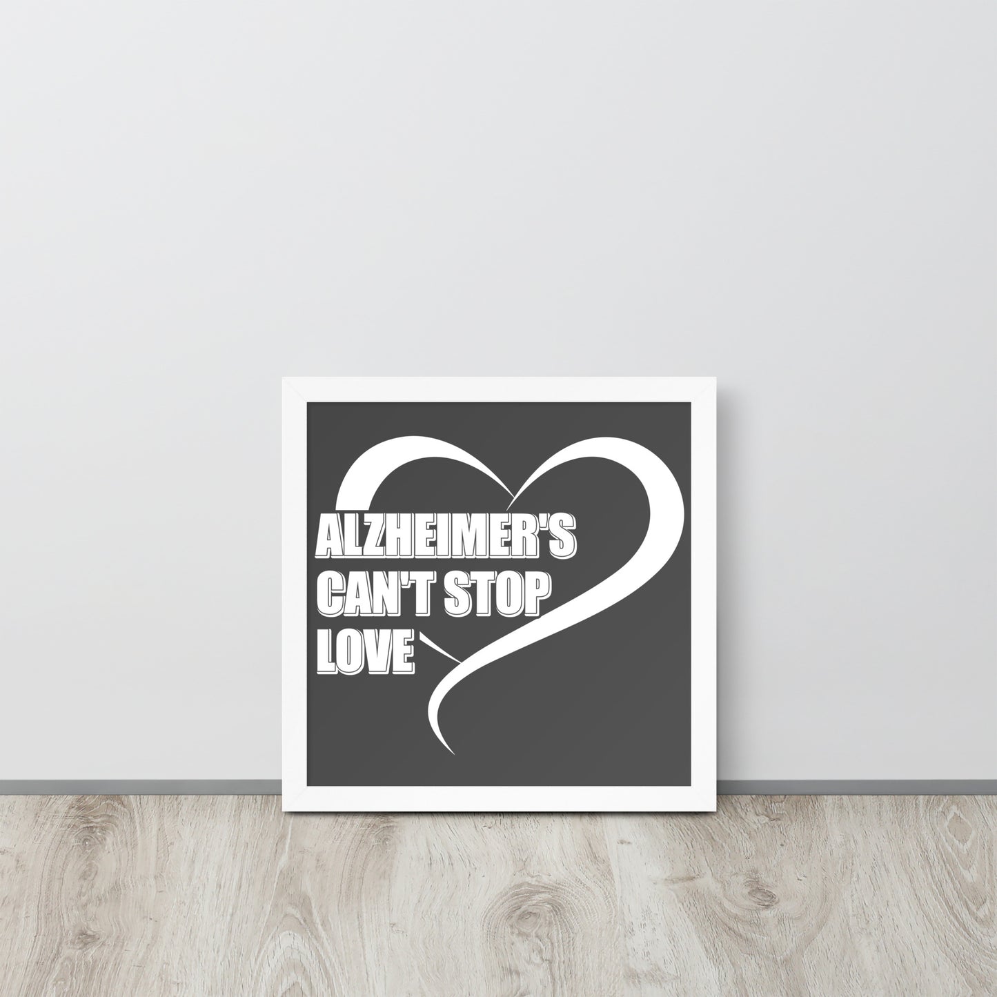 Alzheimer's Awareness Wooden Framed Quality Print