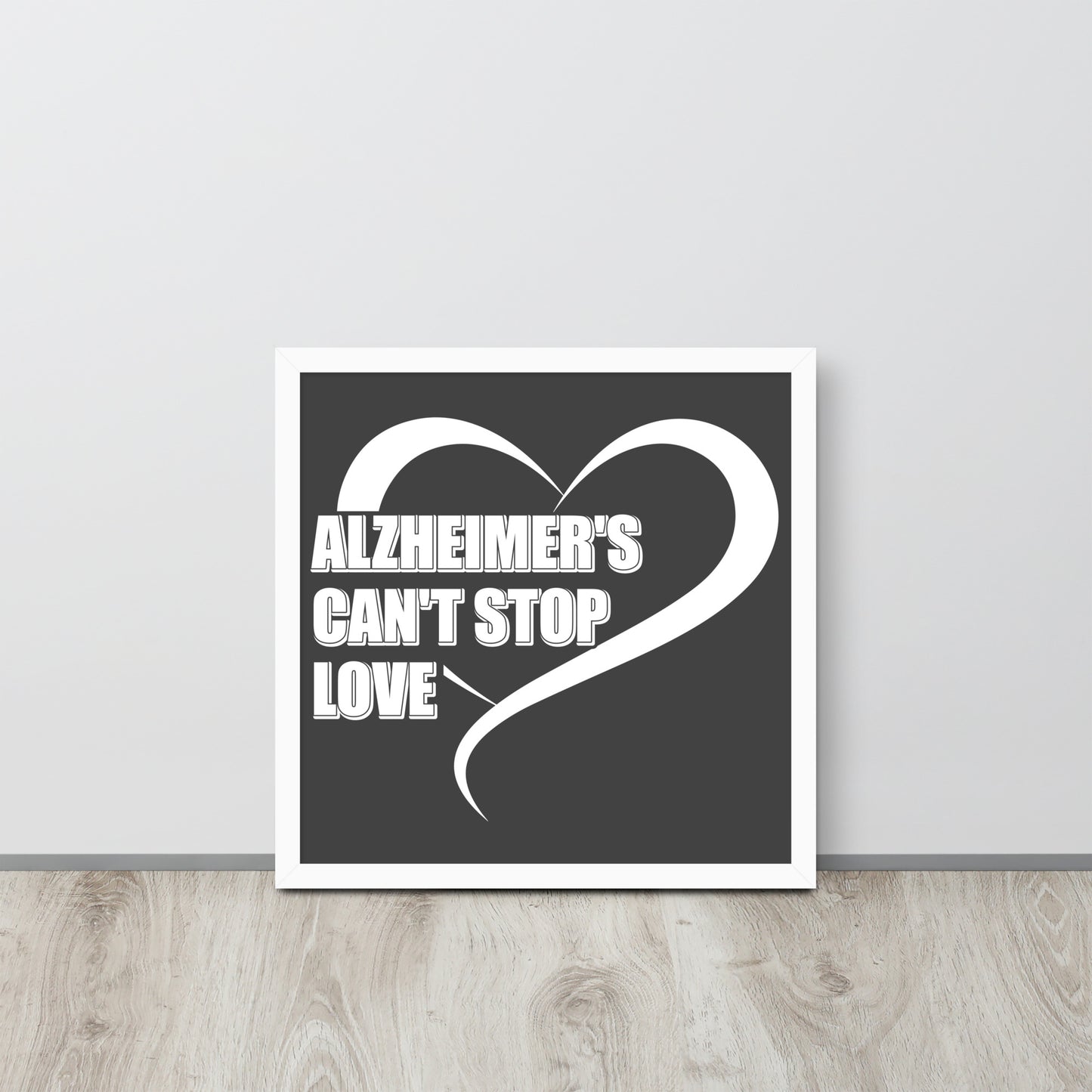 Alzheimer's Awareness Wooden Framed Quality Print