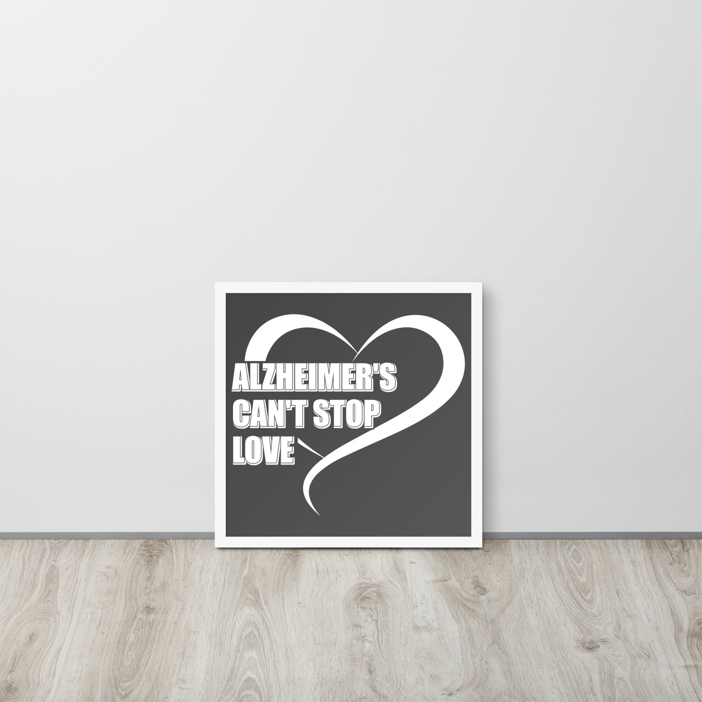 Alzheimer's Awareness Wooden Framed Quality Print