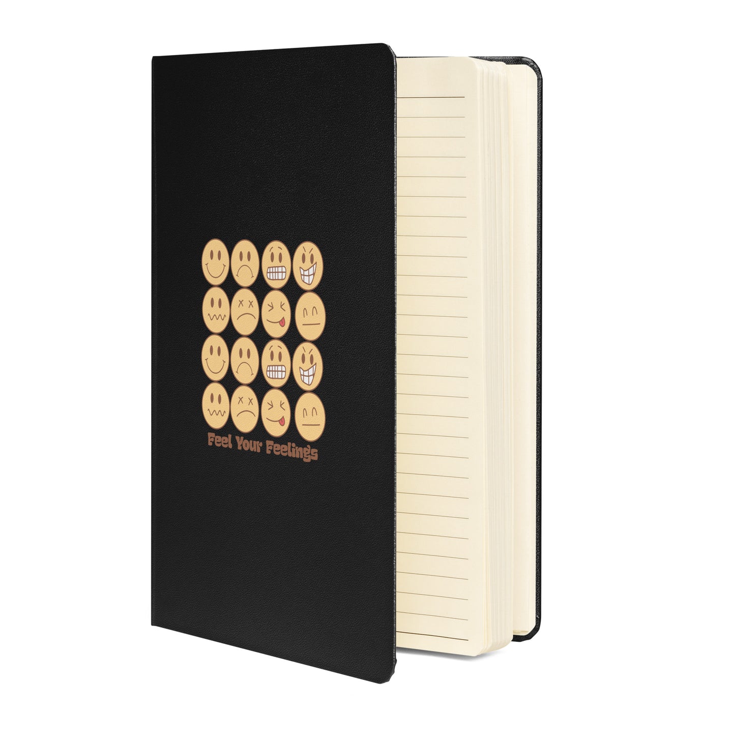 Feel Your Feelings Emojis Hardcover Bound Journal