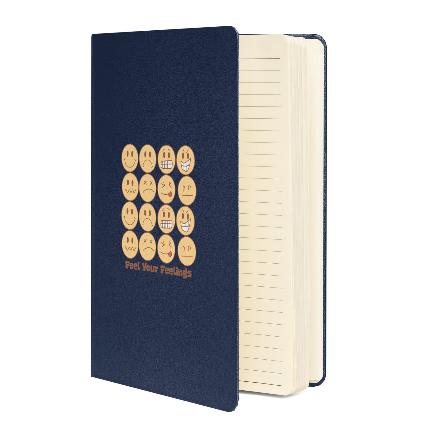 Feel Your Feelings Emojis Hardcover Bound Journal