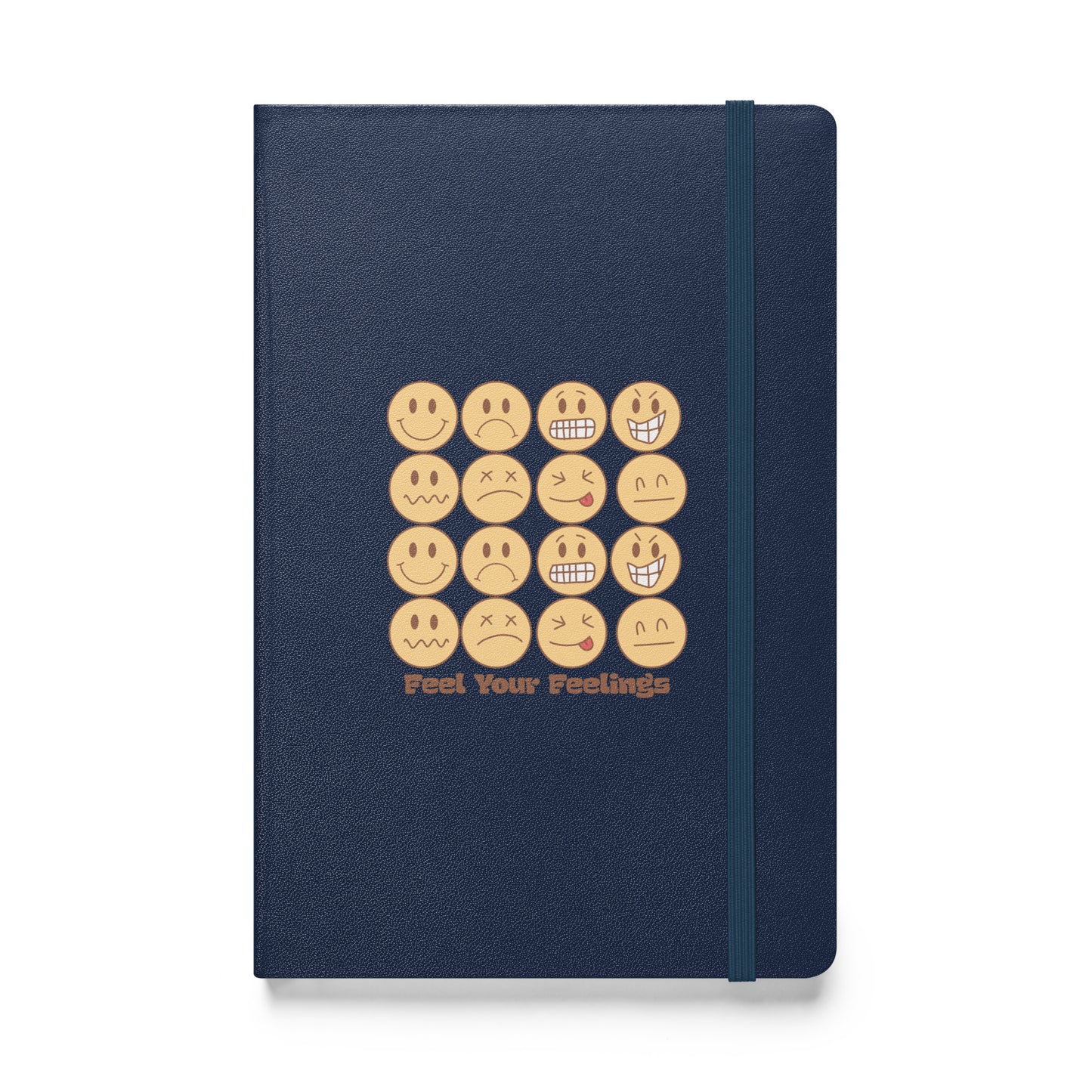 Feel Your Feelings Emojis Hardcover Bound Journal