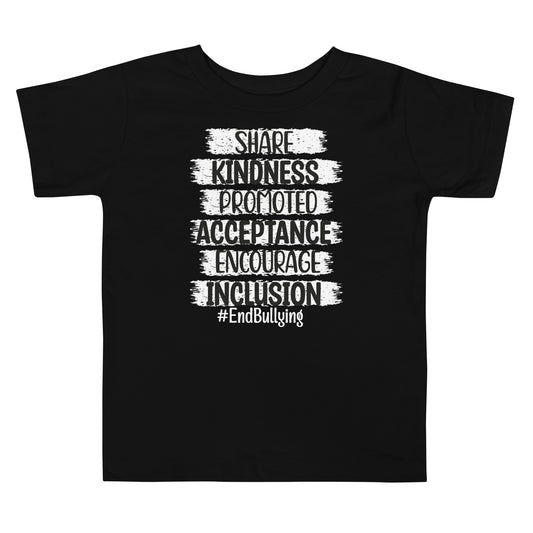 #End Bullying Quality Cotton Bella Canvas Toddler T-Shirt