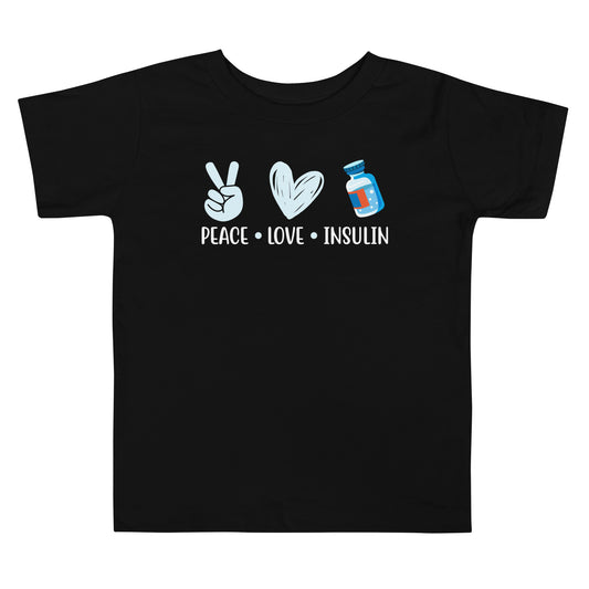 Diabetes Awareness Quality Cotton Bella Canvas Toddler T-Shirt