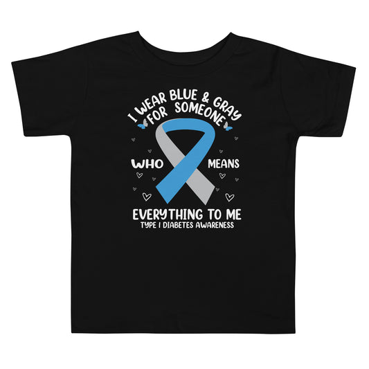 Diabetes Awareness Quality Cotton Bella Canvas Toddler T-Shirt