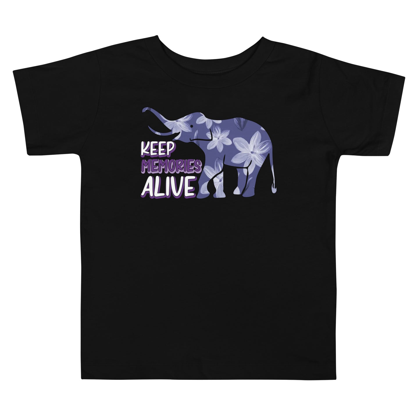 Alzheimer's Awareness Quality Cotton Bella Canvas Toddler T-Shirt
