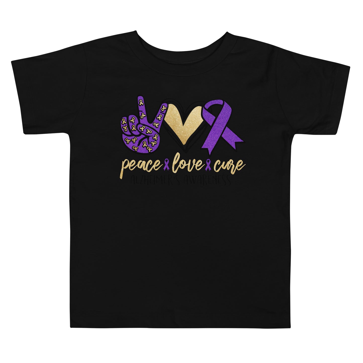 Alzheimer's Awareness Quality Cotton Bella Canvas Toddler T-Shirt