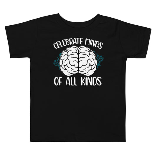 Celebrate Minds of All Kinds Quality Cotton Bella Canvas Toddler T-Shirt