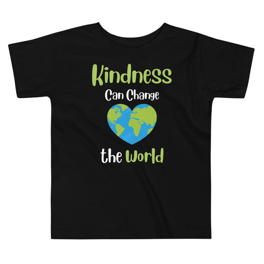 Kindness Can Change the World Quality Cotton Bella Canvas Toddler T-Shirt