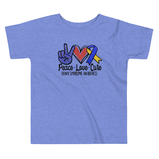 Down Syndrome Awareness Quality Cotton Bella Canvas Toddler T-Shirt