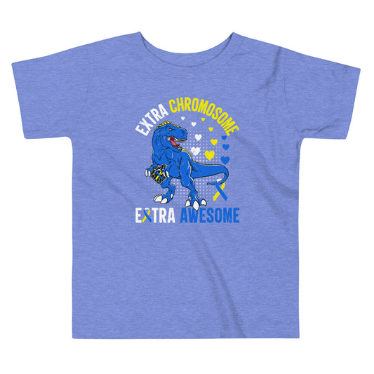 Down Syndrome Awareness Quality Cotton Bella Canvas Toddler T-Shirt