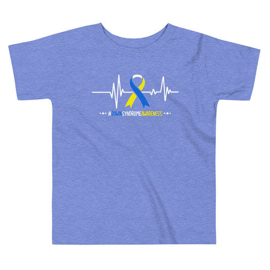 Down Syndrome Awareness Quality Cotton Bella Canvas Toddler T-Shirt