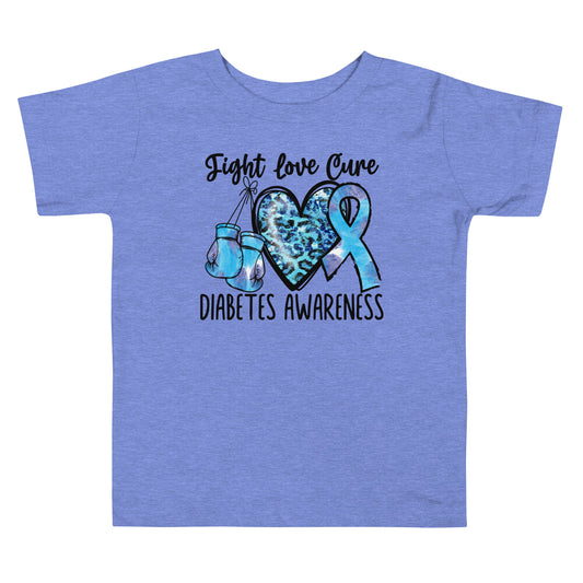 Diabetes Awareness Quality Cotton Bella Canvas Toddler T-Shirt