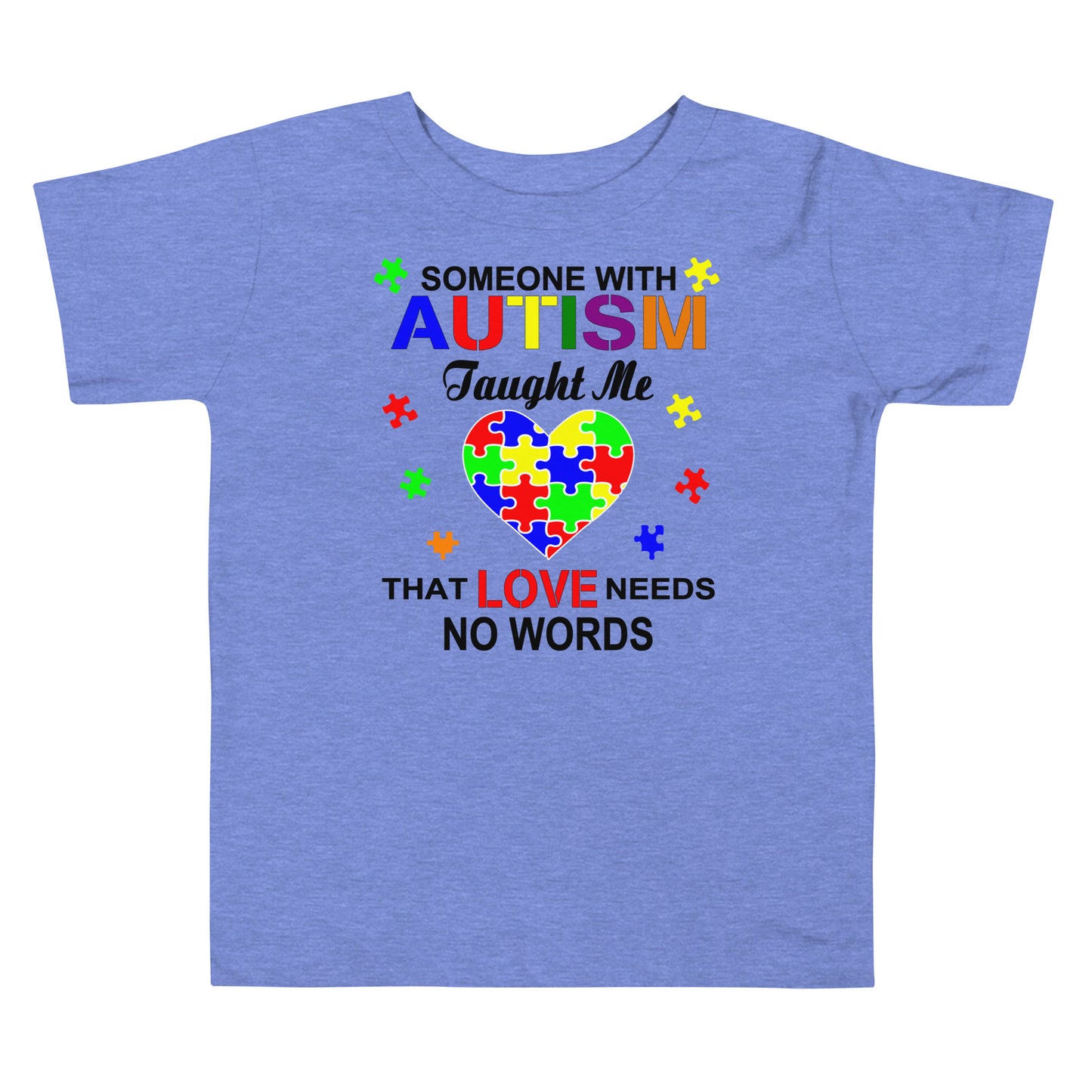 Autism Acceptance Together Quality Cotton Bella Canvas Toddler T-Shirt