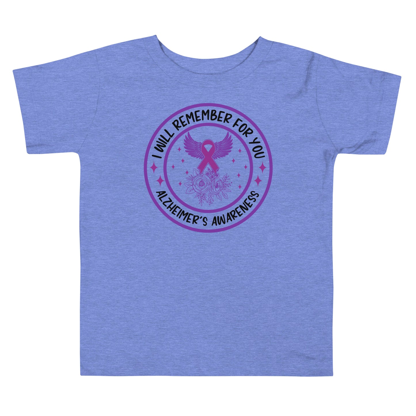 Alzheimer's Awareness Quality Cotton Bella Canvas Toddler T-Shirt