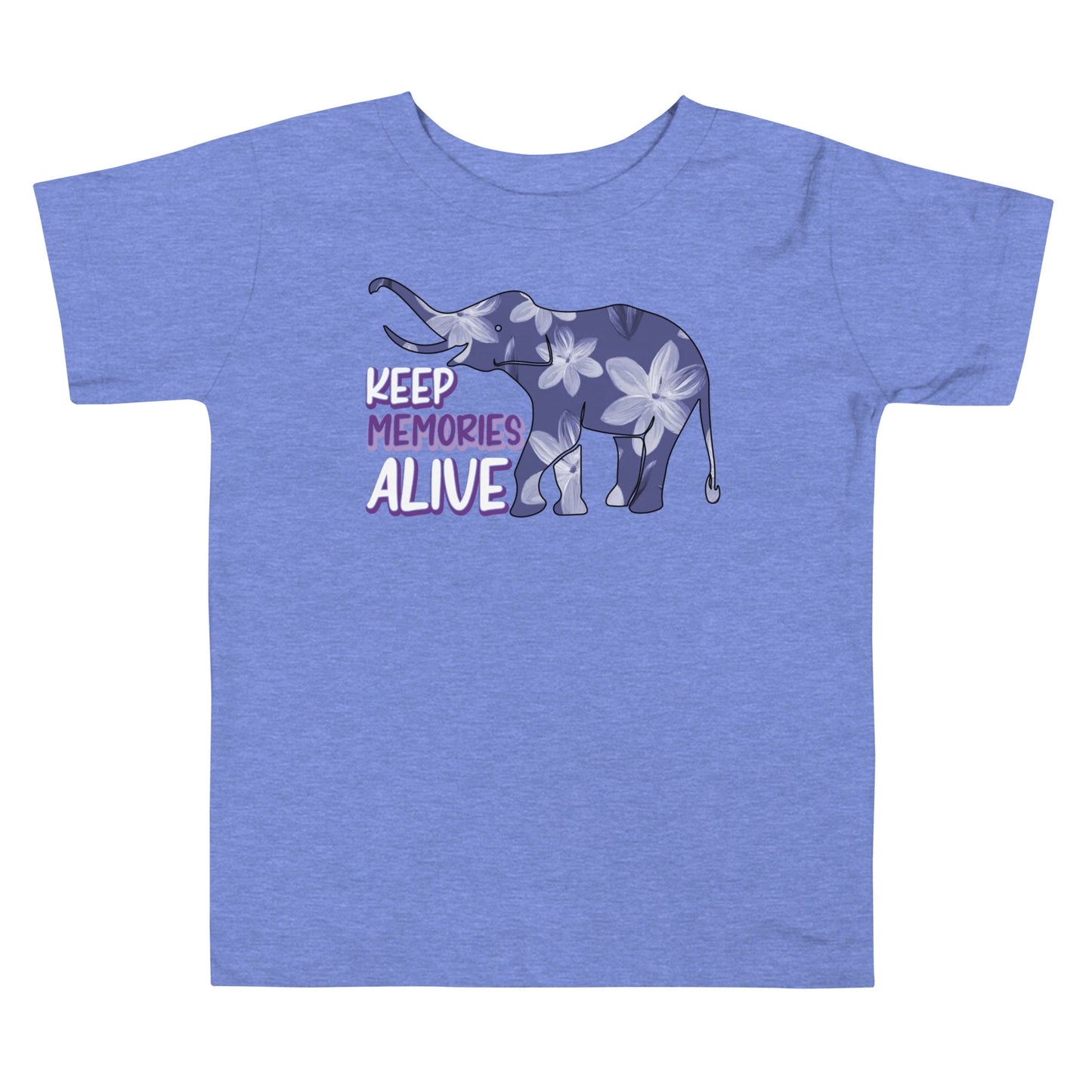 Alzheimer's Awareness Quality Cotton Bella Canvas Toddler T-Shirt