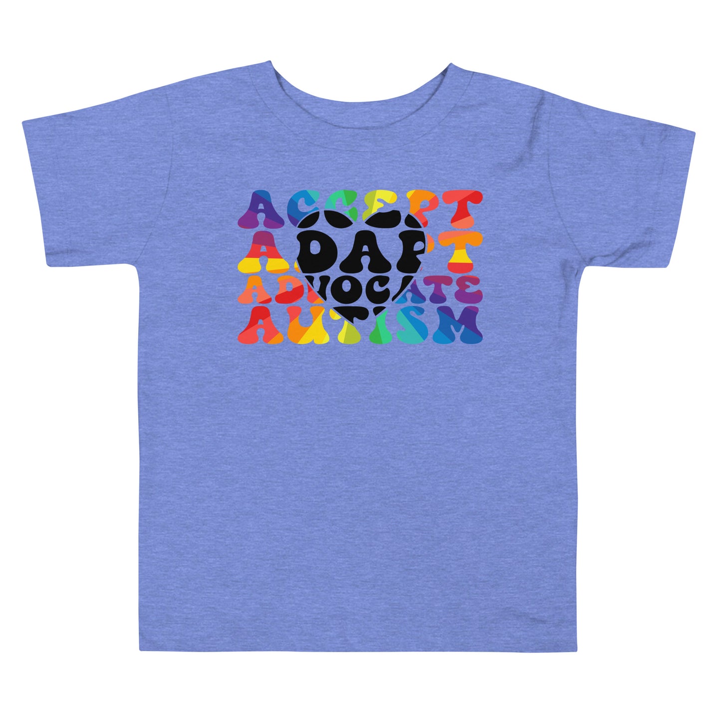 Autism Acceptance Together Quality Cotton Bella Canvas Toddler T-Shirt