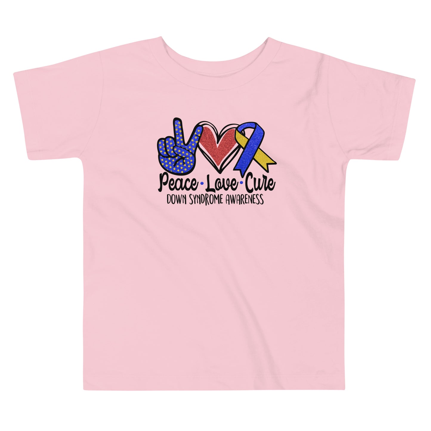 Down Syndrome Awareness Quality Cotton Bella Canvas Toddler T-Shirt