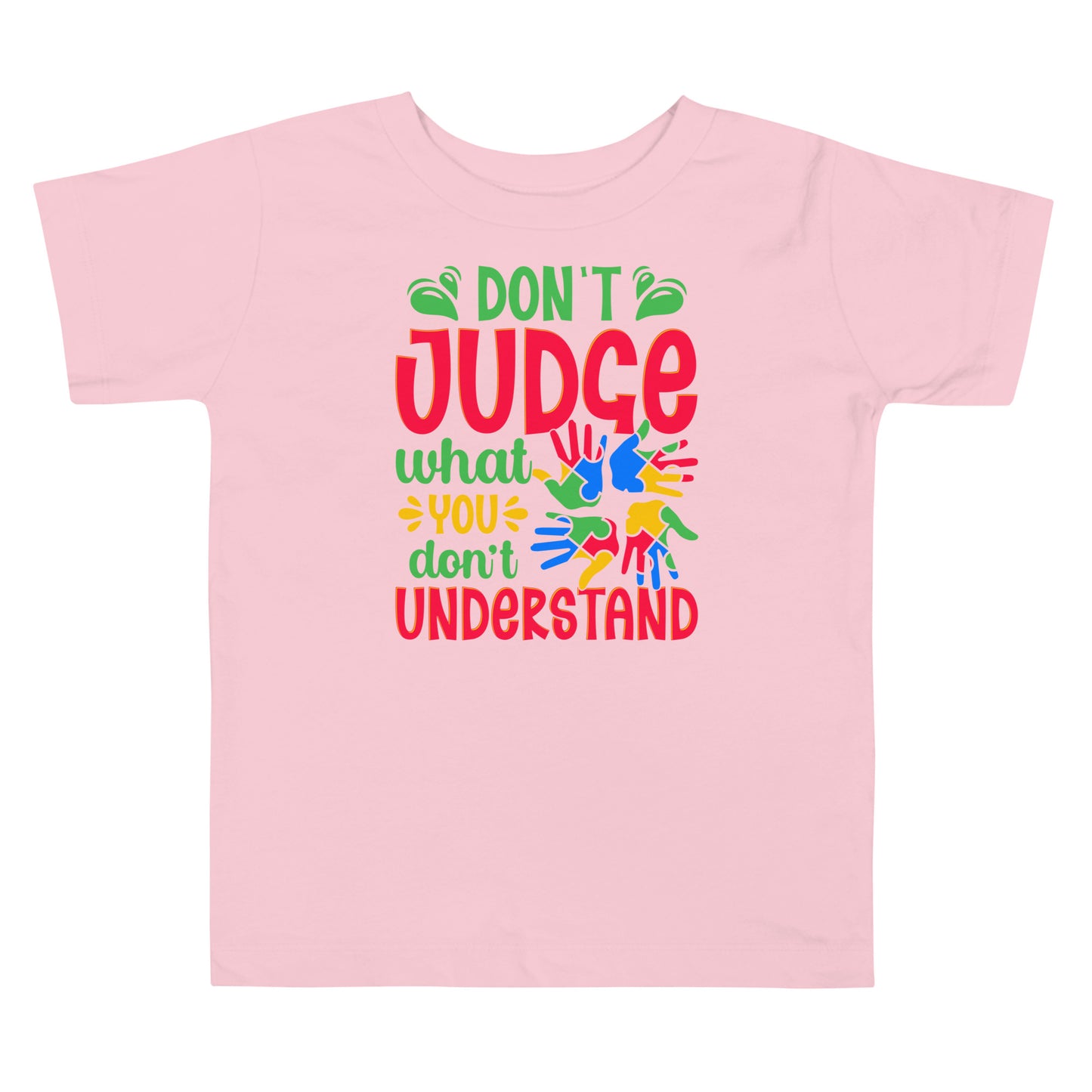 Autism Acceptance Together Quality Cotton Bella Canvas Toddler T-Shirt