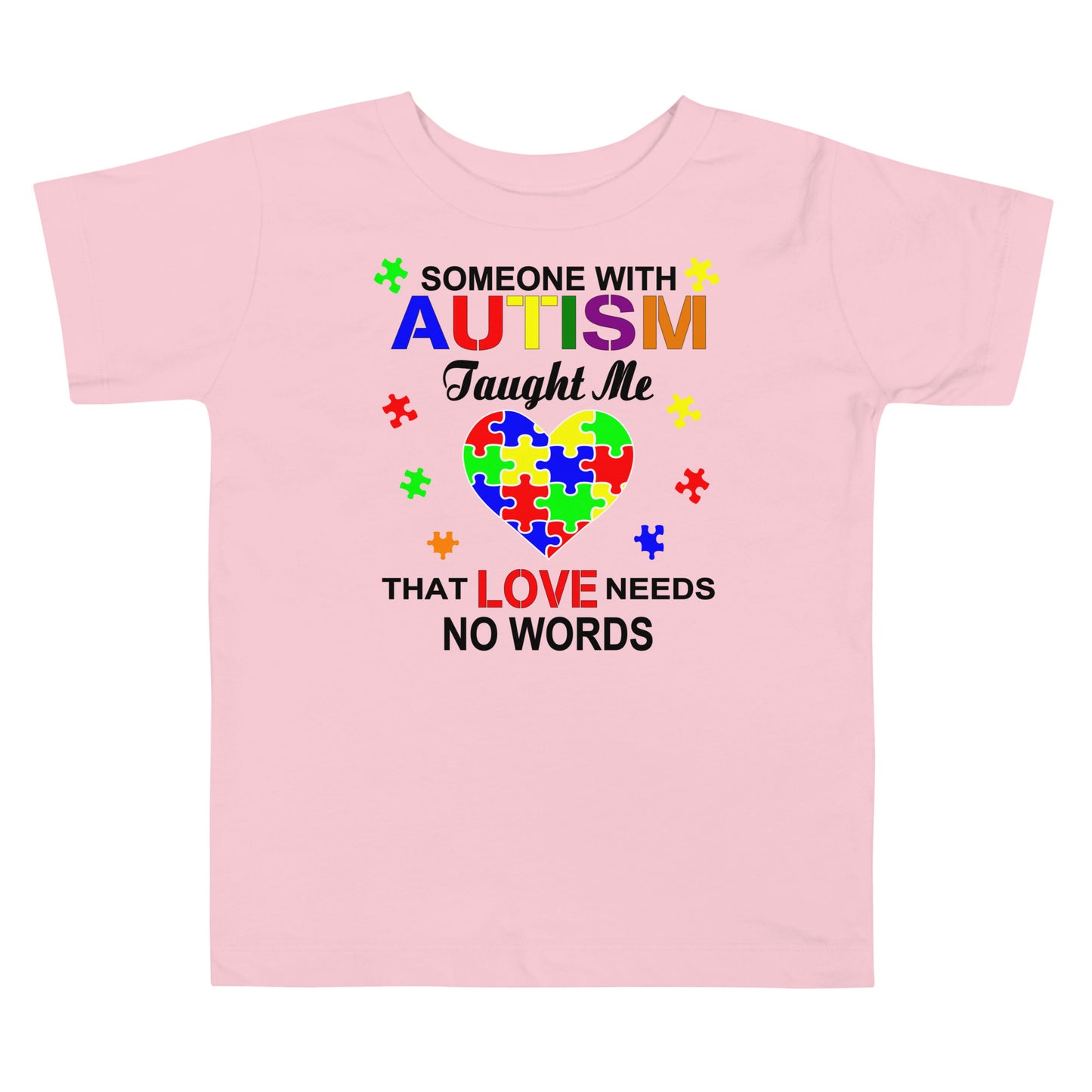 Autism Acceptance Together Quality Cotton Bella Canvas Toddler T-Shirt