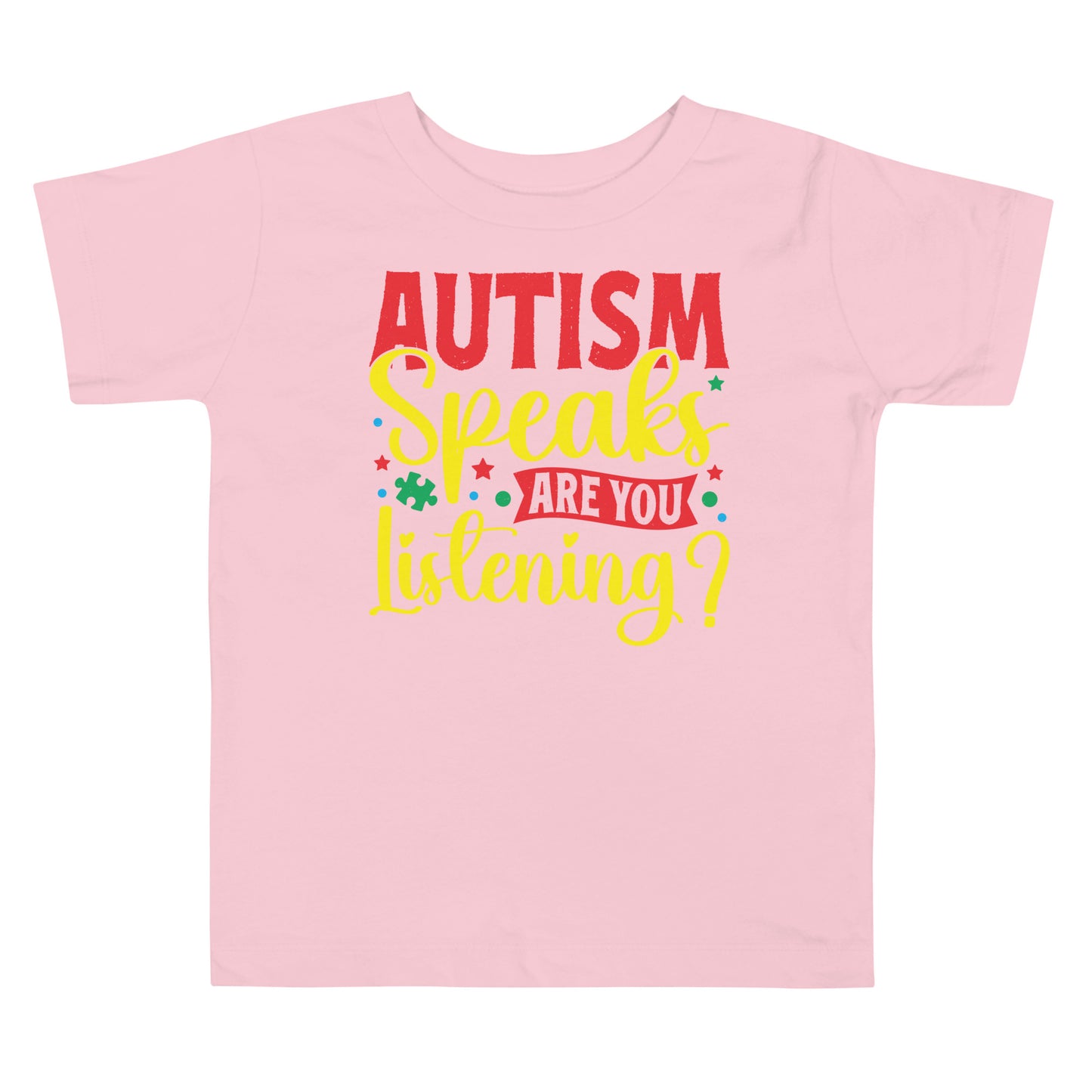 Autism Acceptance Together Quality Cotton Bella Canvas Toddler T-Shirt