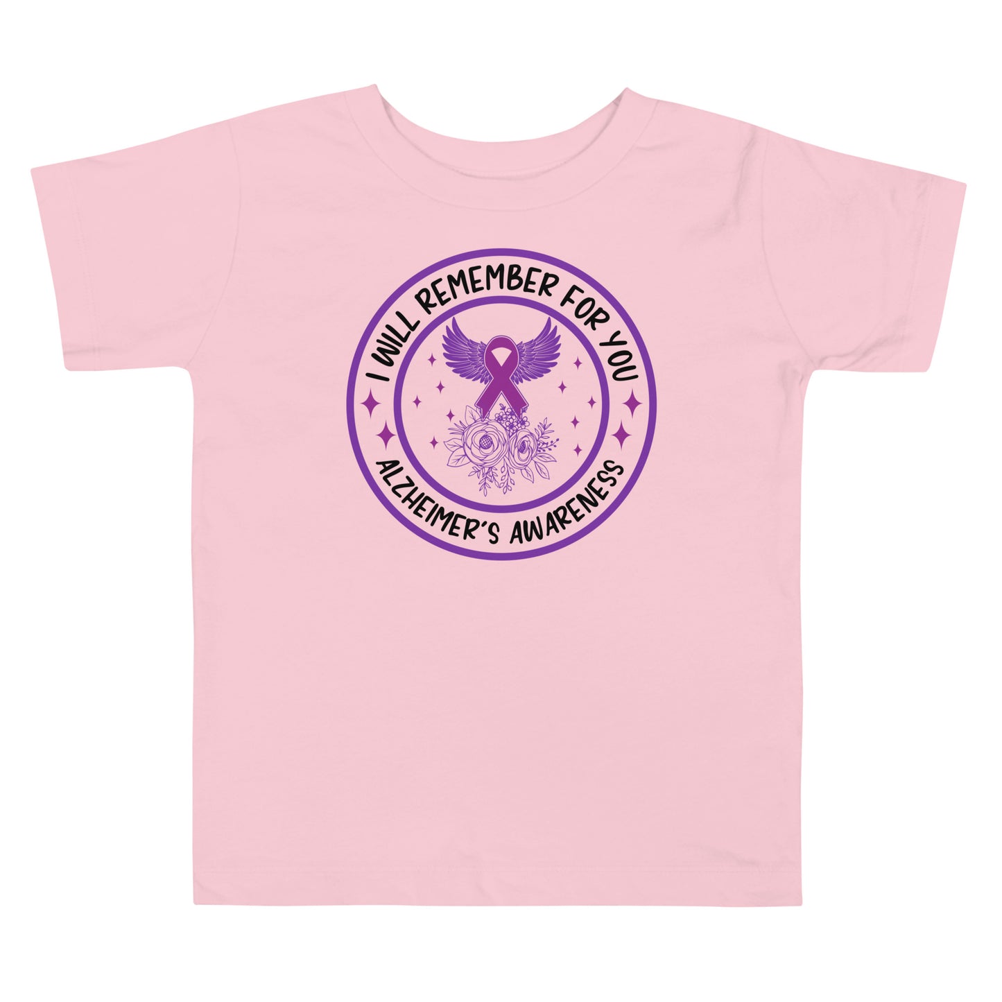 Alzheimer's Awareness Quality Cotton Bella Canvas Toddler T-Shirt