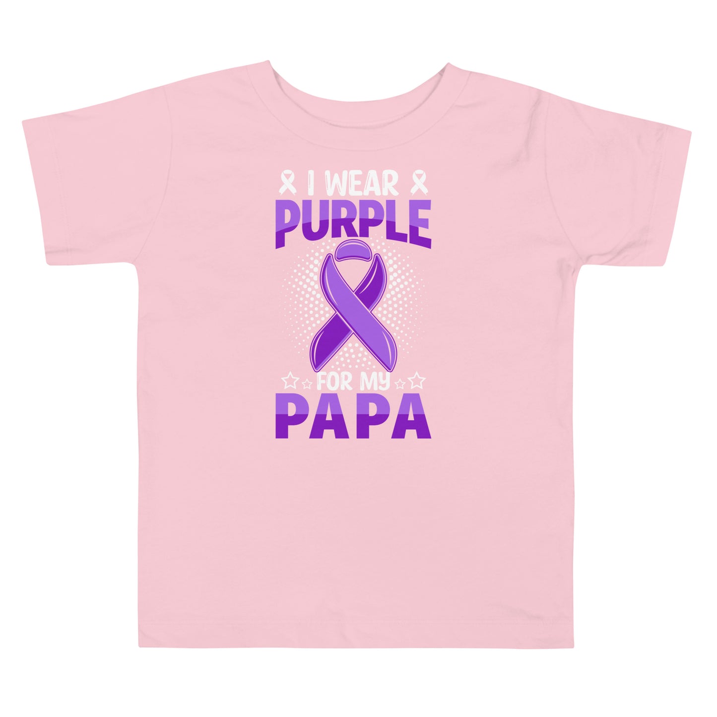 Alzheimer's Awareness Quality Cotton Bella Canvas Toddler T-Shirt