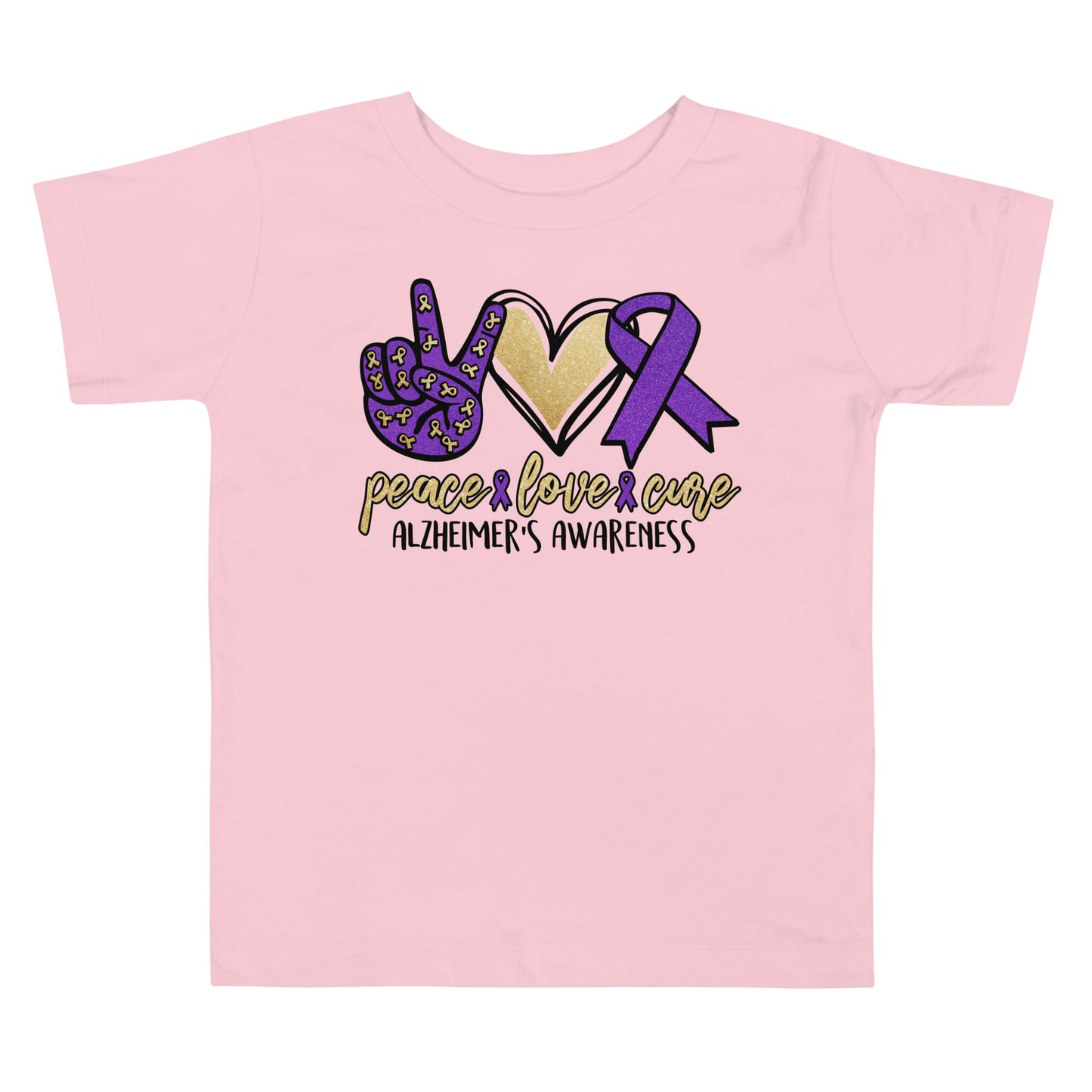 Alzheimer's Awareness Quality Cotton Bella Canvas Toddler T-Shirt