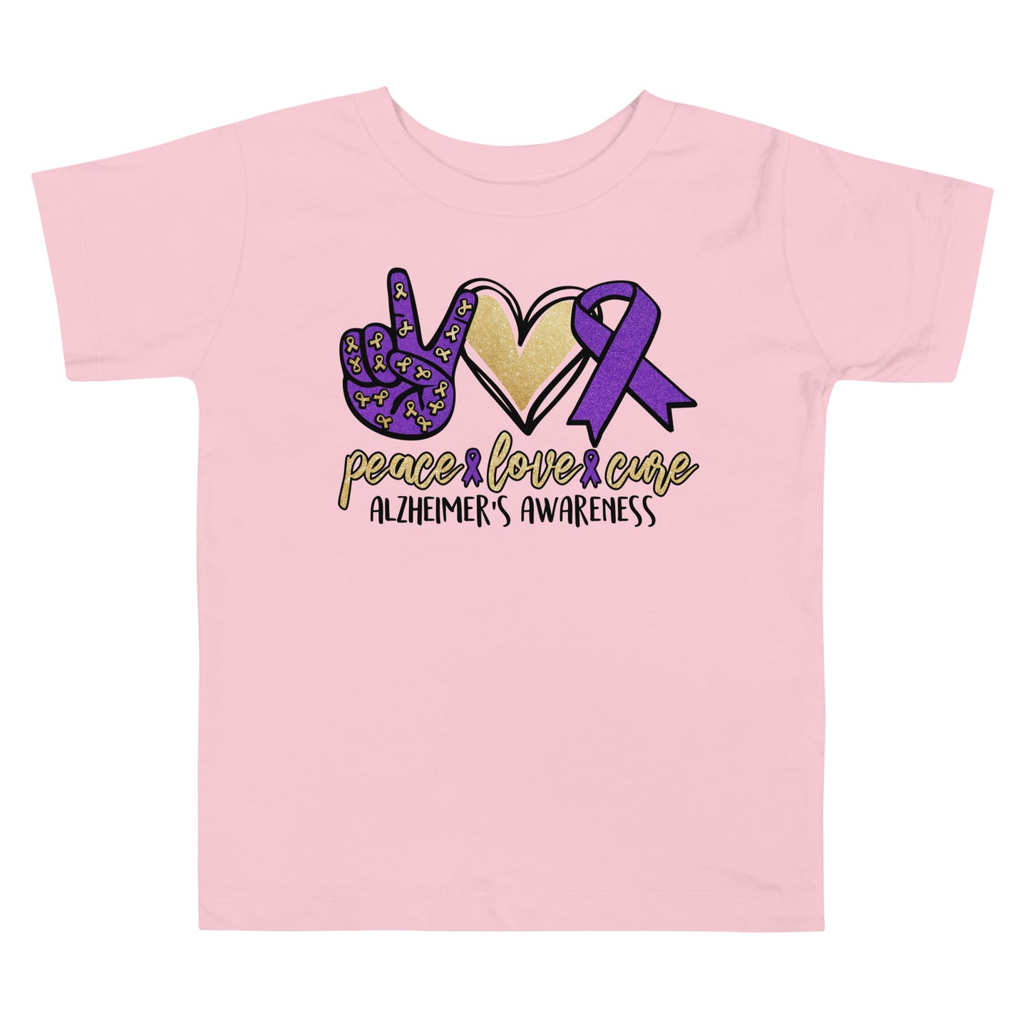 Alzheimer's Awareness Quality Cotton Bella Canvas Toddler T-Shirt