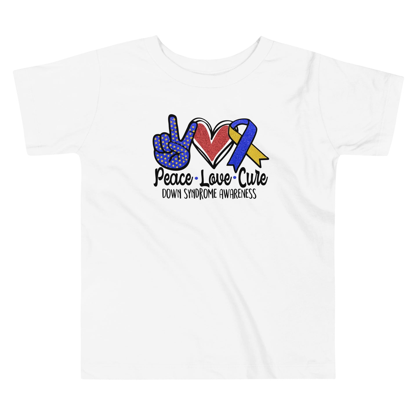Down Syndrome Awareness Quality Cotton Bella Canvas Toddler T-Shirt