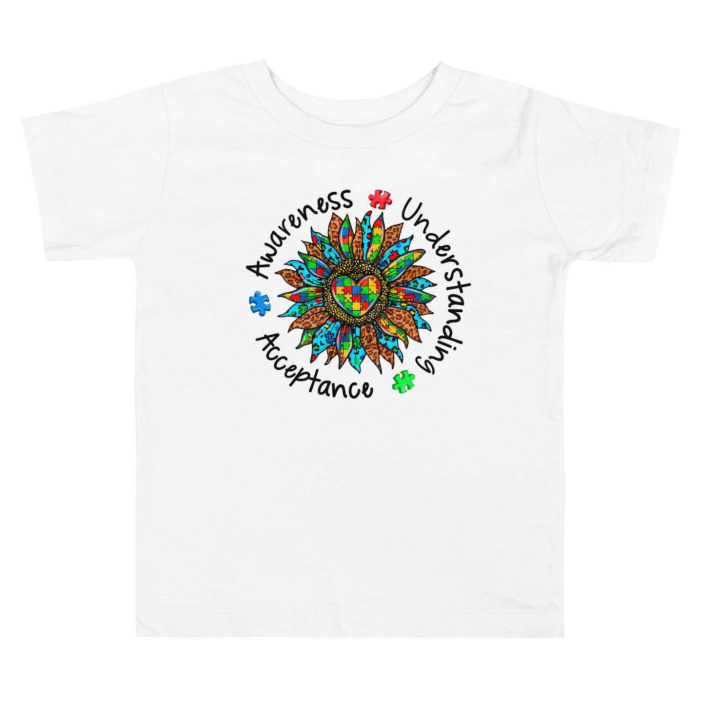 Autism Acceptance Together Quality Cotton Bella Canvas Toddler T-Shirt