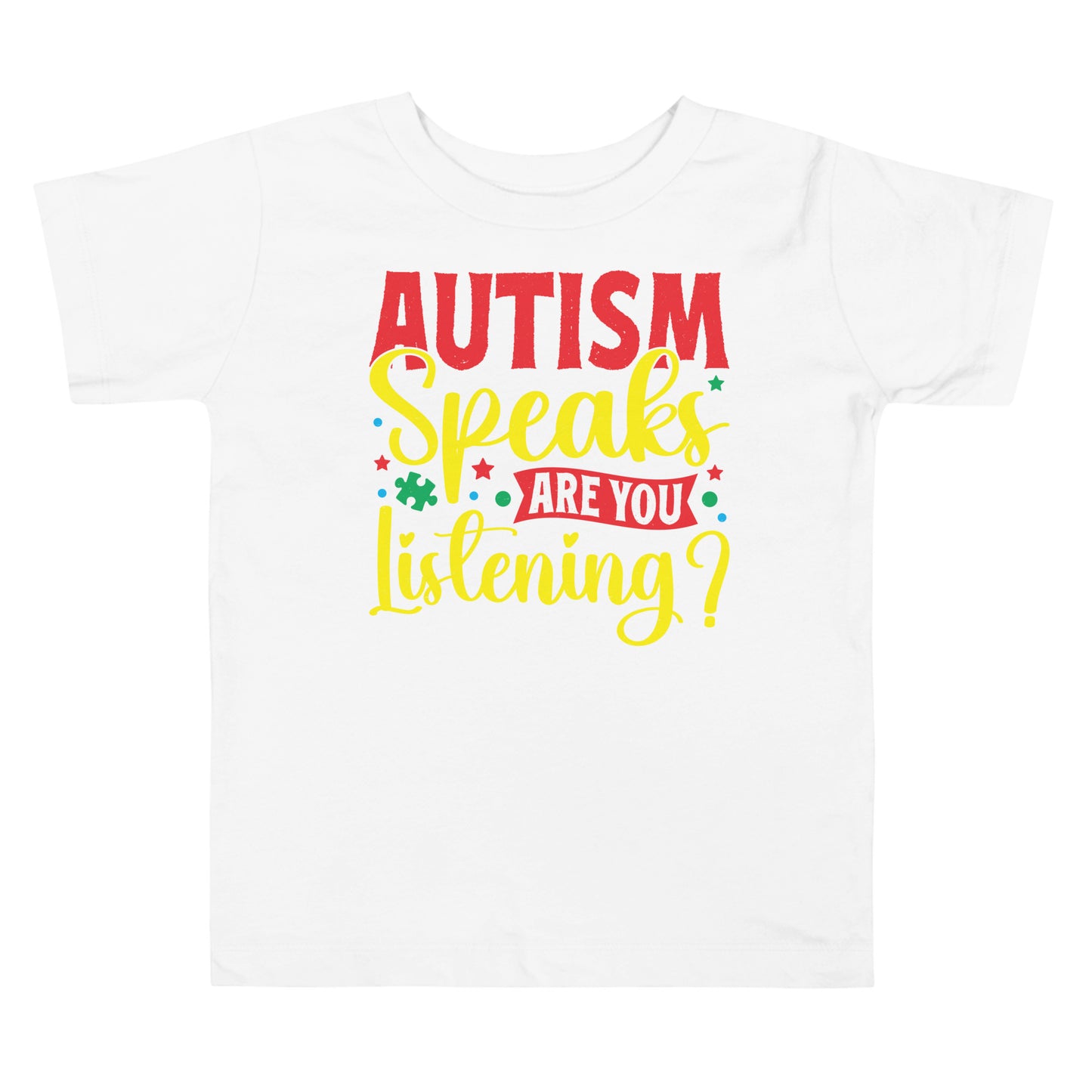Autism Acceptance Together Quality Cotton Bella Canvas Toddler T-Shirt