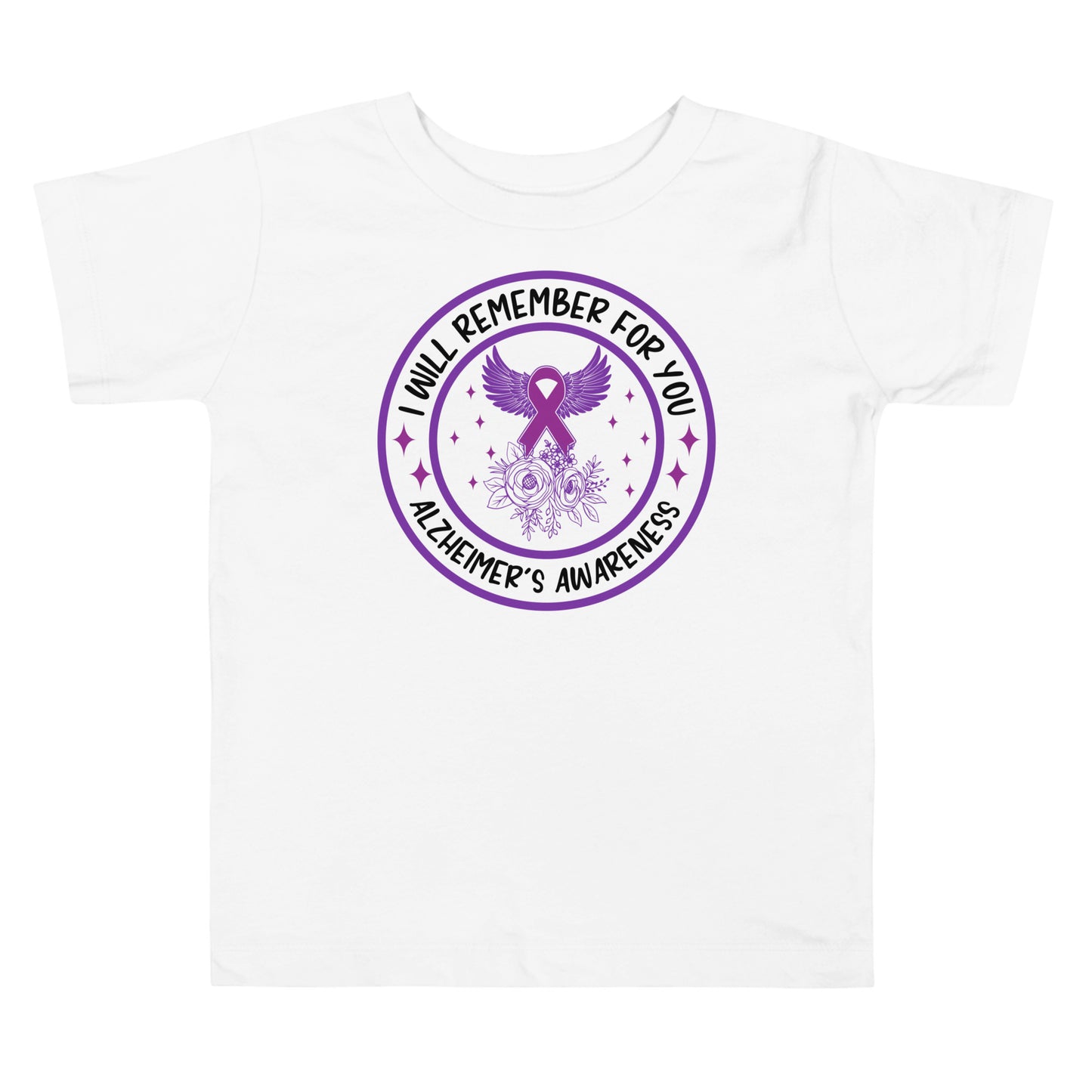 Alzheimer's Awareness Quality Cotton Bella Canvas Toddler T-Shirt