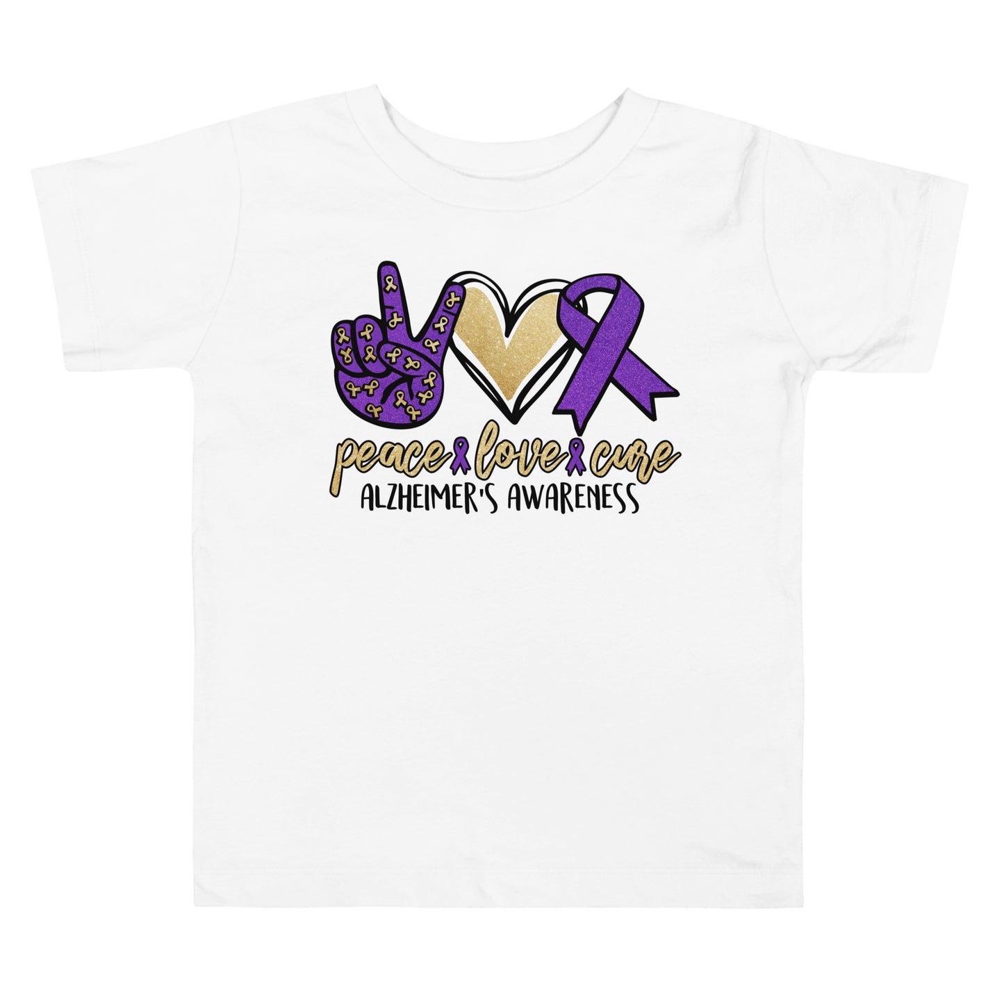 Alzheimer's Awareness Quality Cotton Bella Canvas Toddler T-Shirt