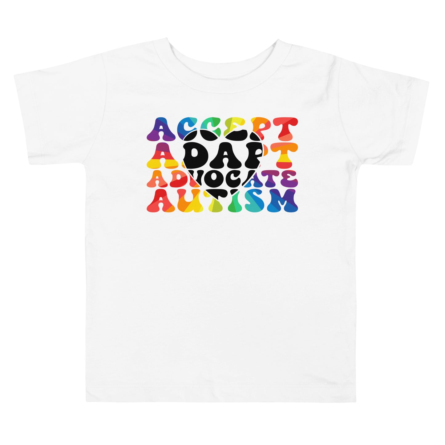Autism Acceptance Together Quality Cotton Bella Canvas Toddler T-Shirt