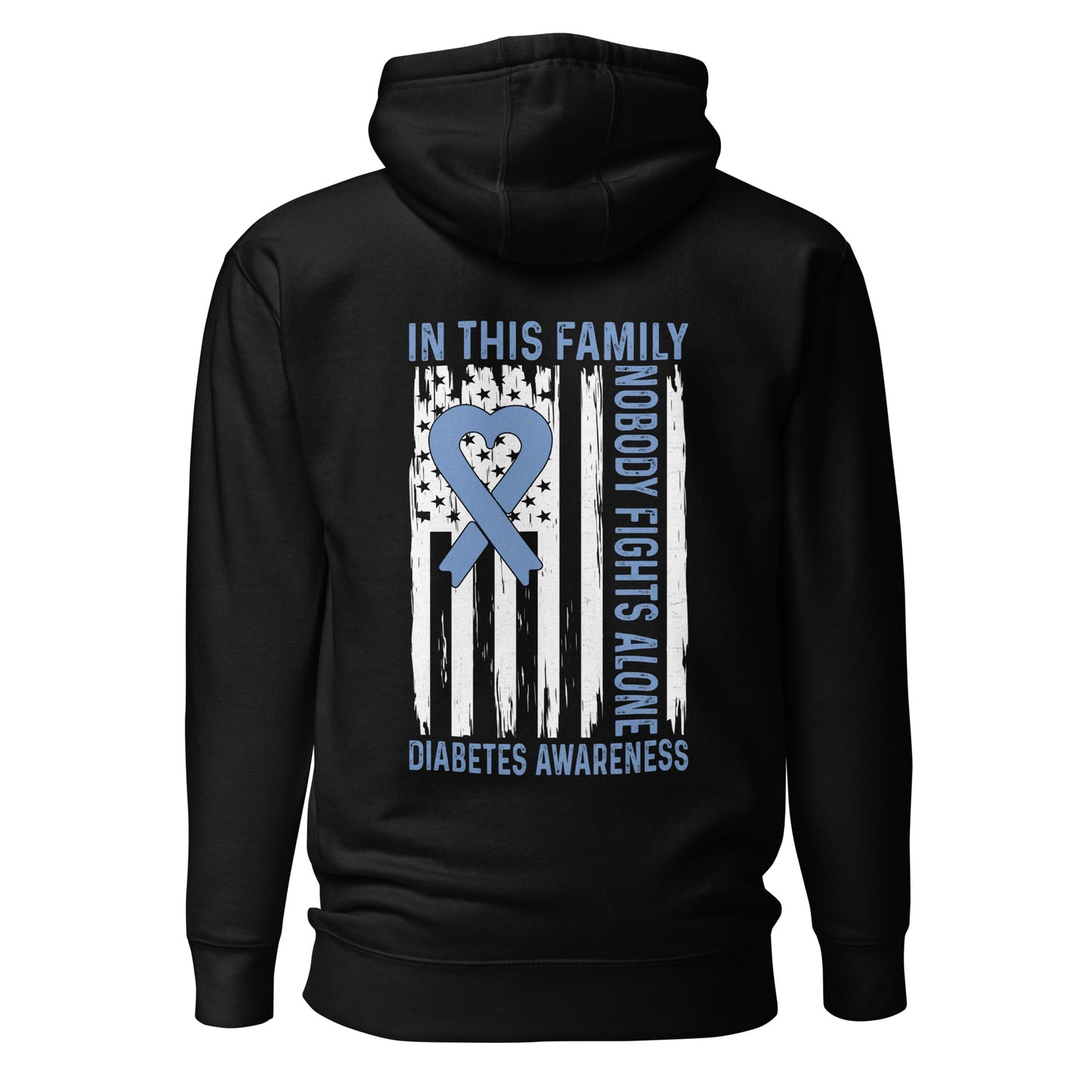 Diabetes Awareness Quality Cotton Heritage Adult Hoodie