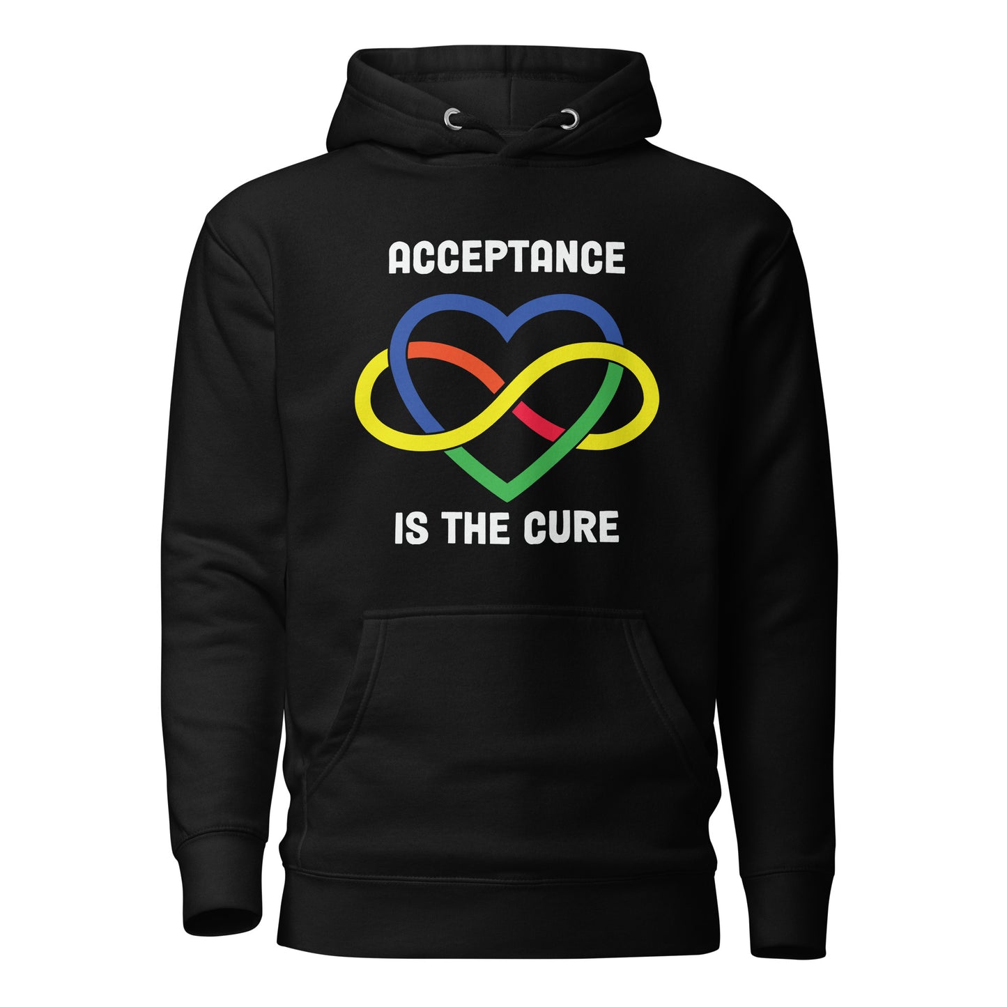Autism Acceptance Together Quality Cotton Heritage Adult Hoodie