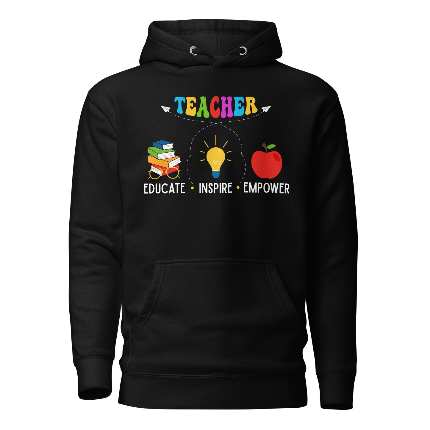 Educate, Inspire, Empower Teacher Quality Cotton Heritage Adult Hoodie