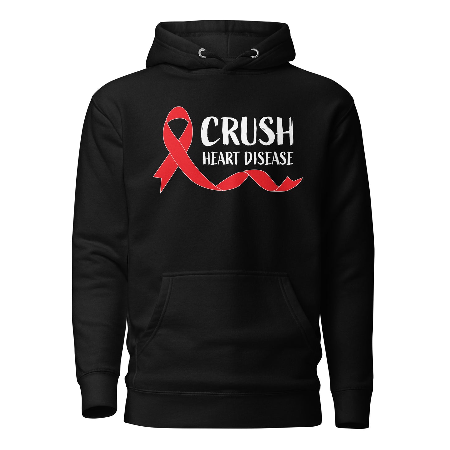Crush Heart Disease Awareness Quality Cotton Heritage Adult Hoodie