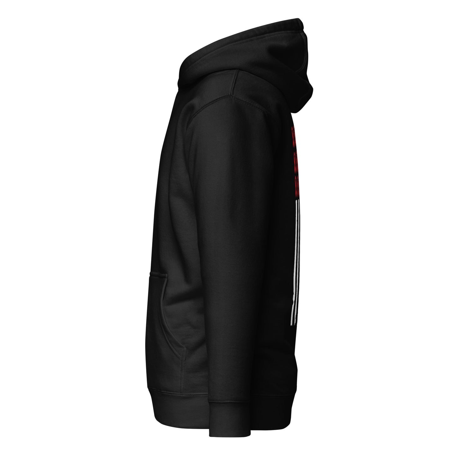Fight Heart Disease Awareness Flag Quality Cotton Heritage Adult Hoodie