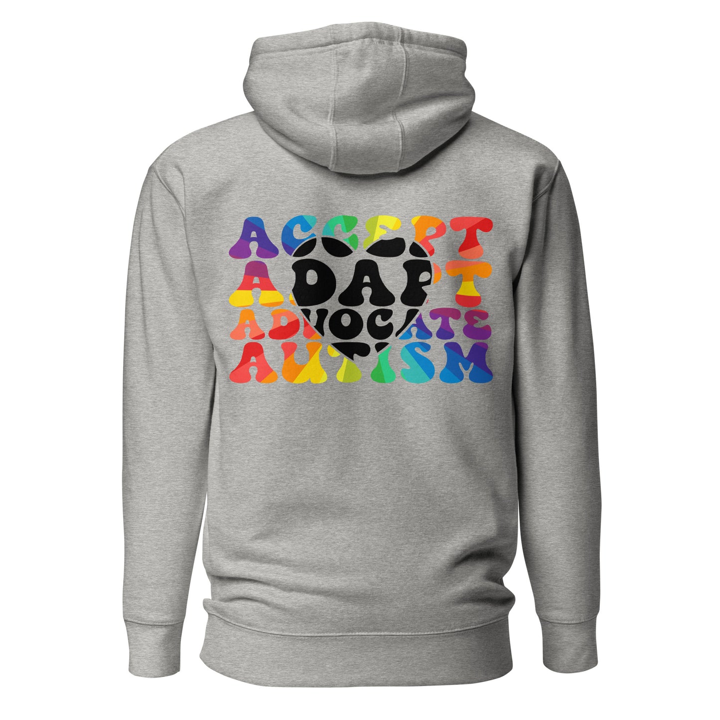 Autism Acceptance Together Quality Cotton Heritage Adult Hoodie