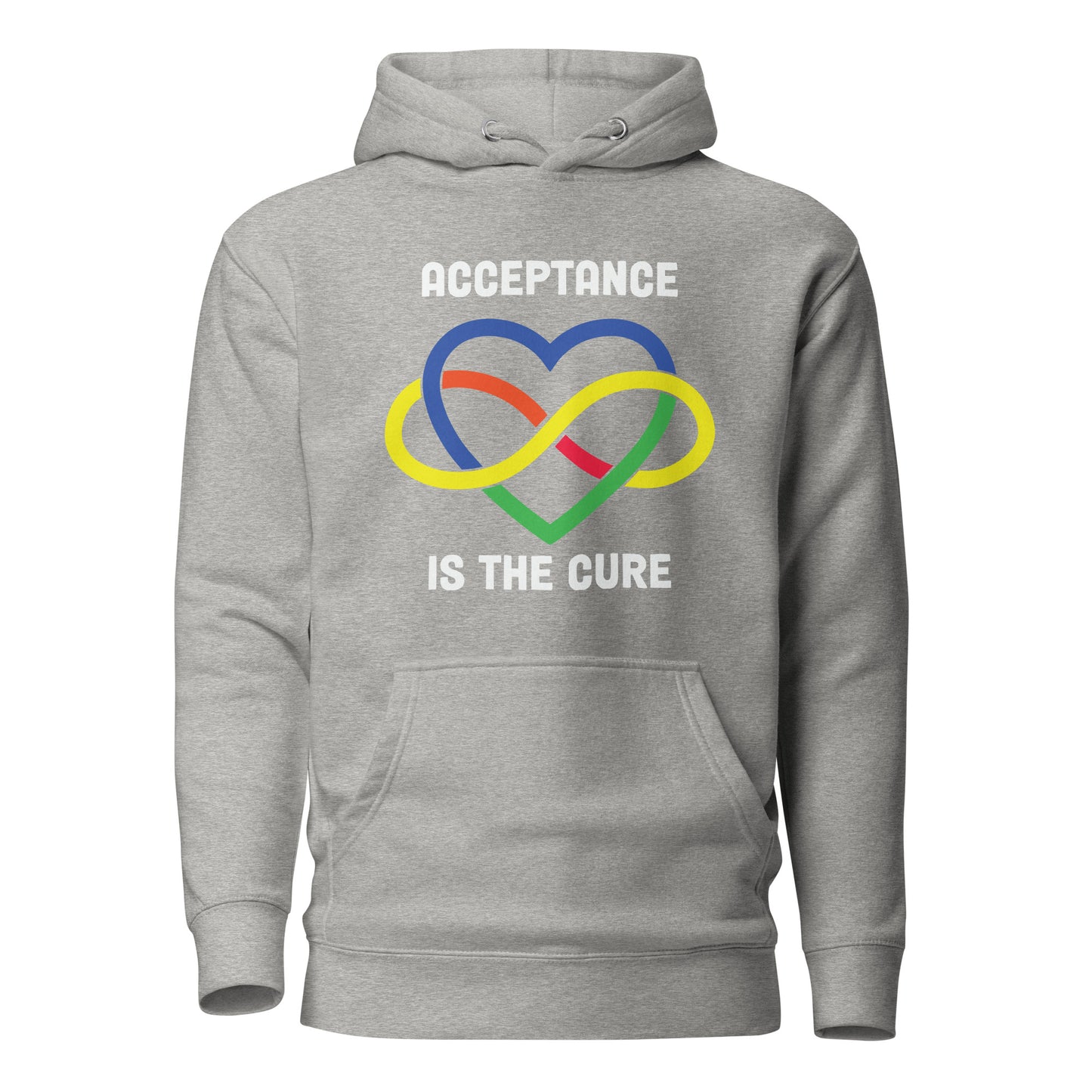Autism Acceptance Together Quality Cotton Heritage Adult Hoodie