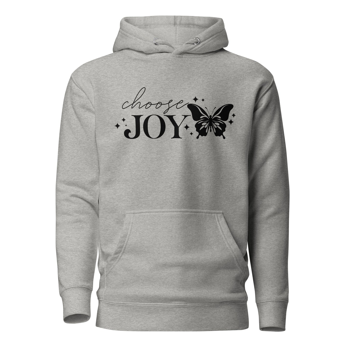 Choose Joy Butterfly Quality Cotton Heritage Adult Hoodie