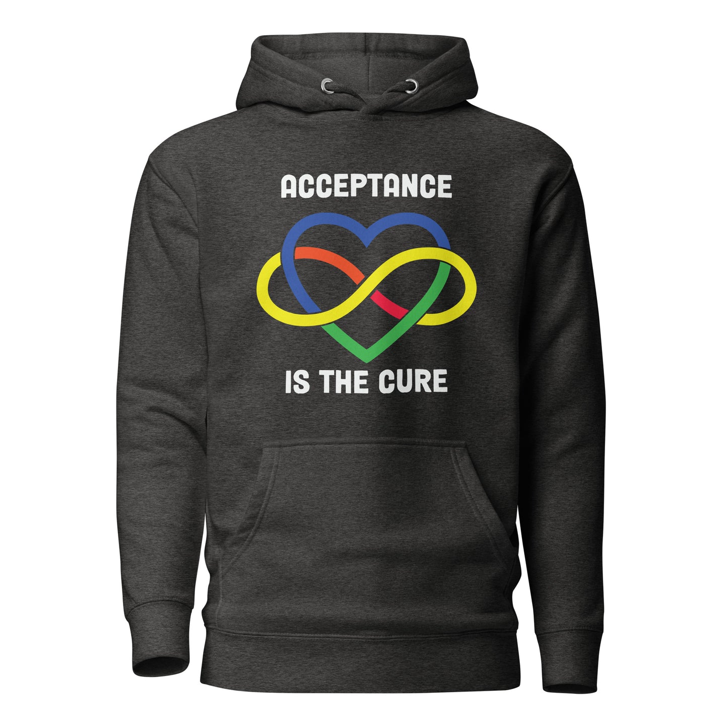 Autism Acceptance Together Quality Cotton Heritage Adult Hoodie