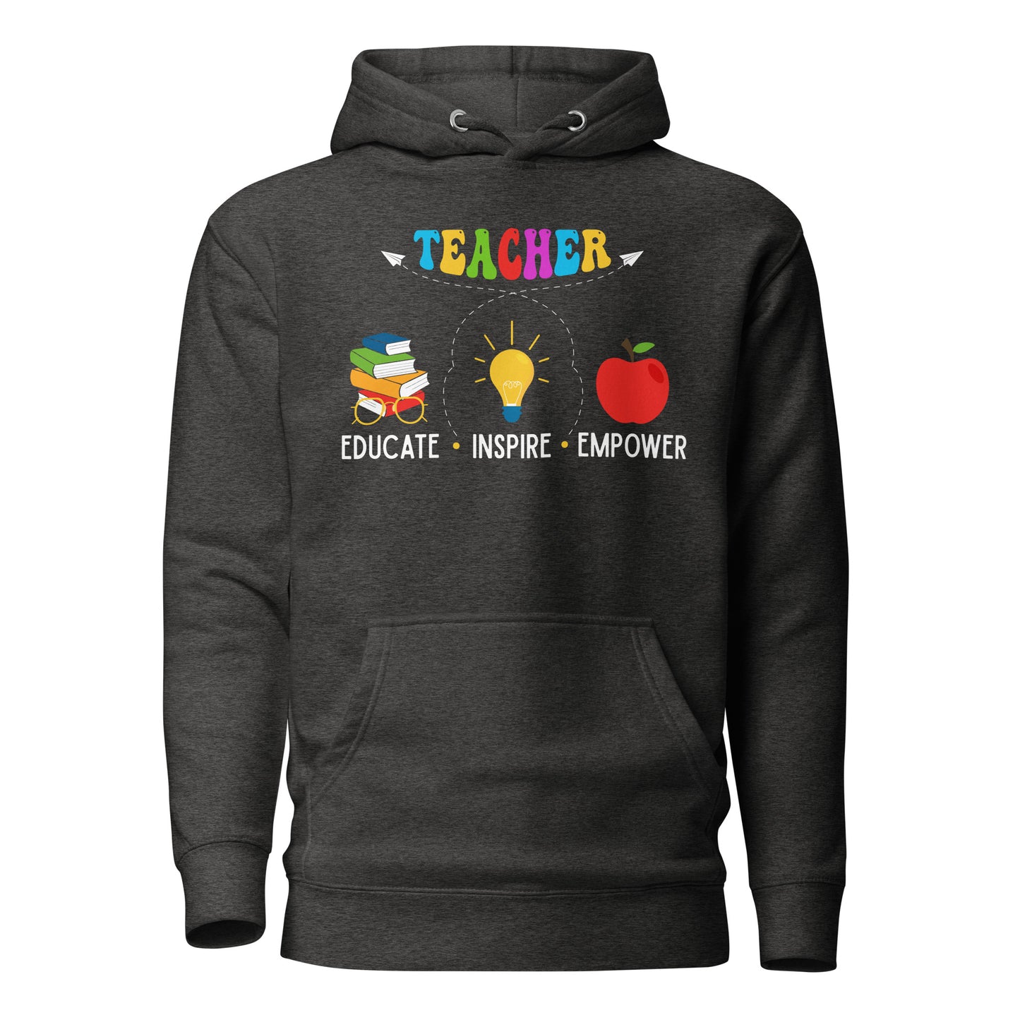 Educate, Inspire, Empower Teacher Quality Cotton Heritage Adult Hoodie
