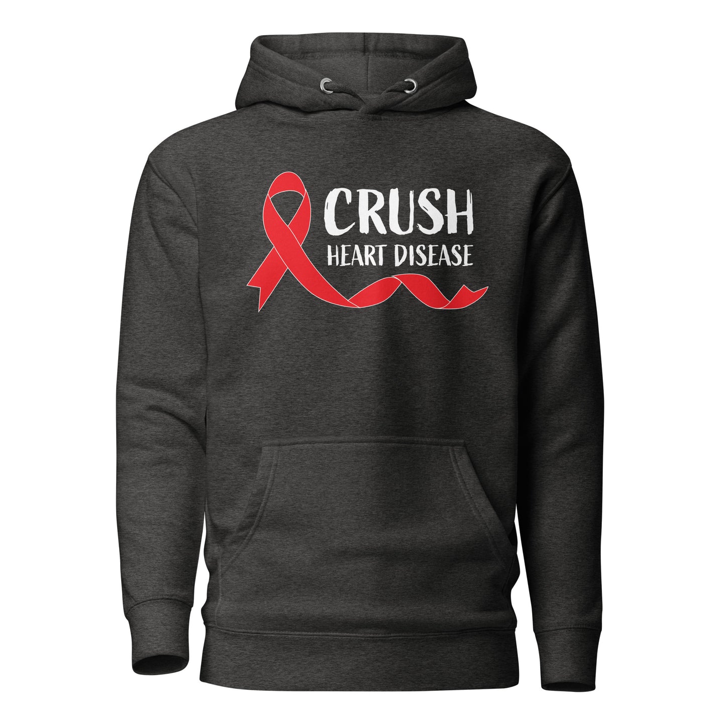 Crush Heart Disease Awareness Quality Cotton Heritage Adult Hoodie
