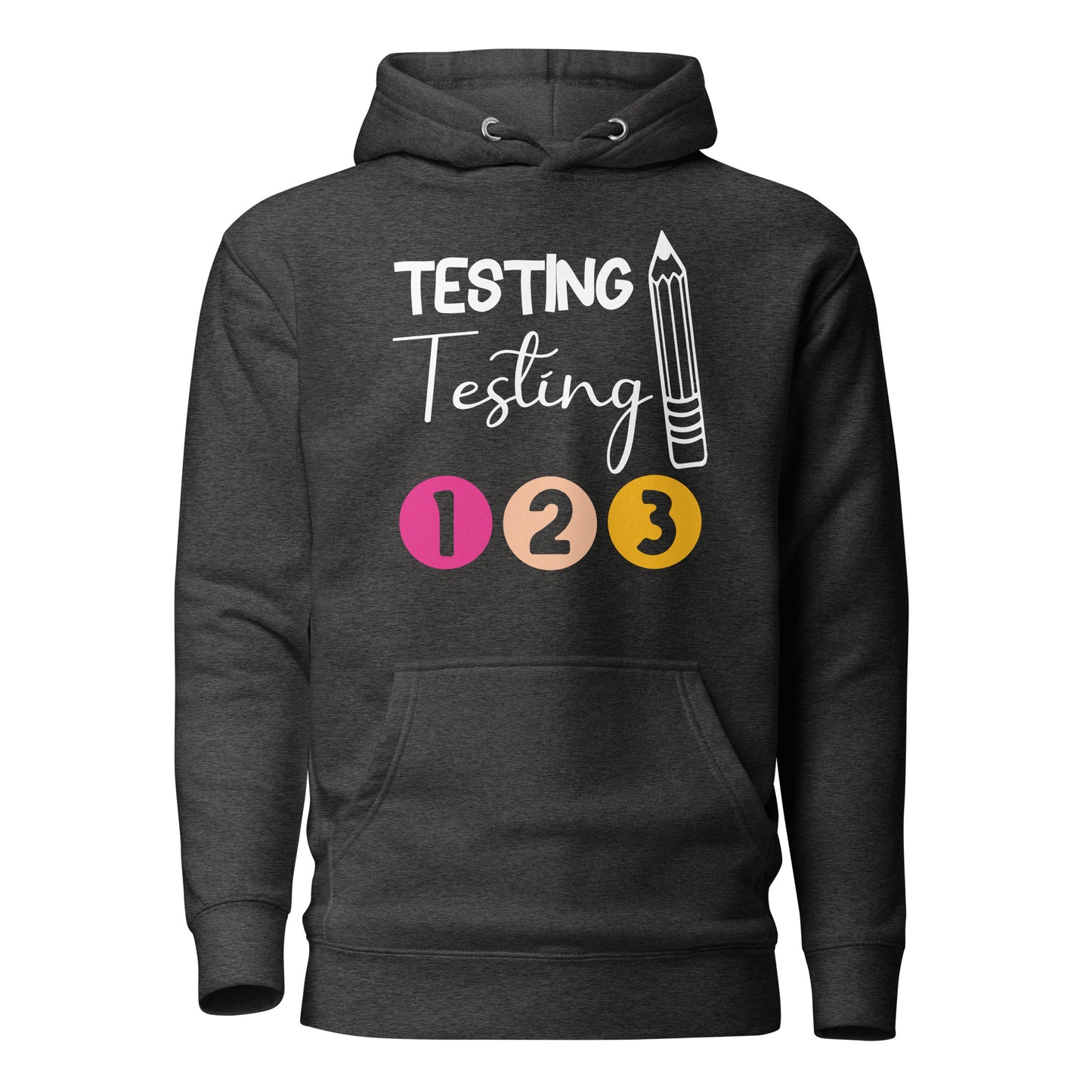 Testing, Testing 1 2 3 Teacher Cotton Heritage Unisex Hoodie