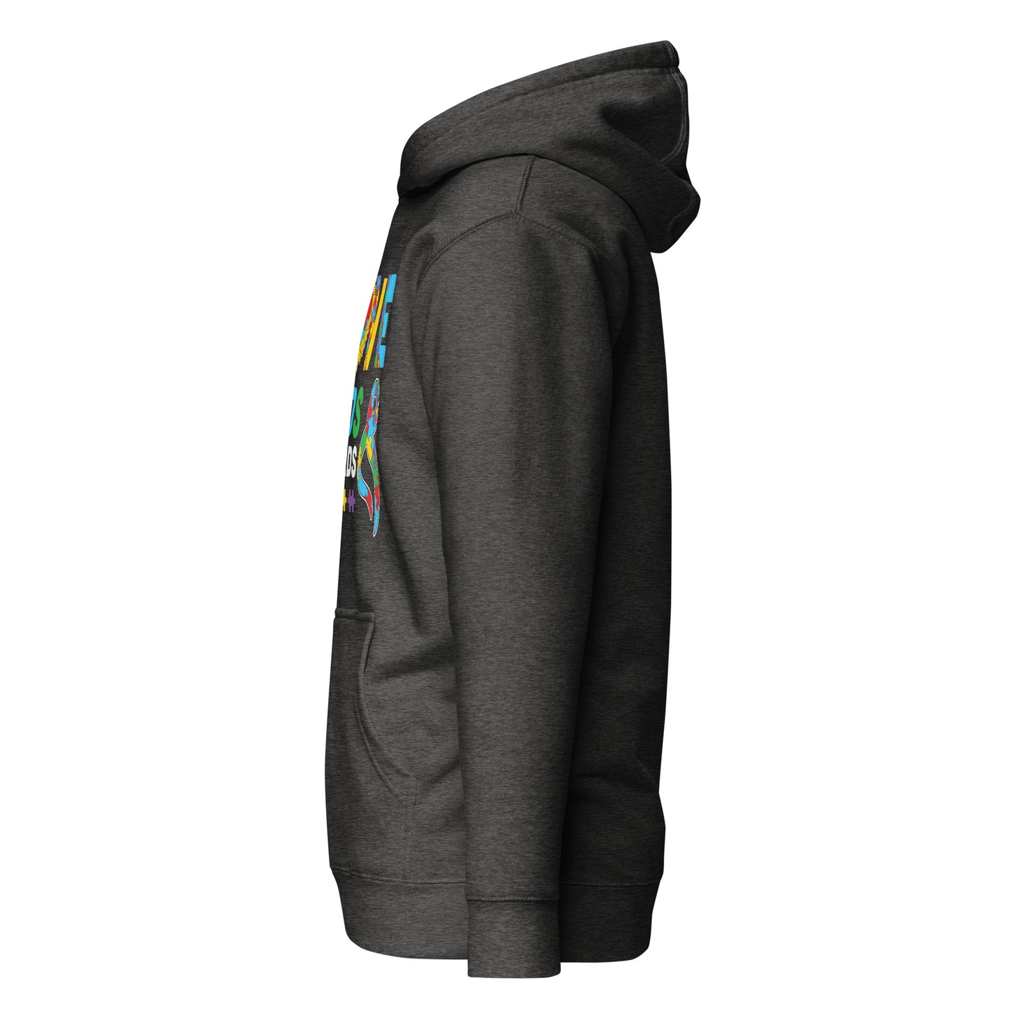 Love Need No Words Autism Acceptance Quality Cotton Heritage Adult Hoodie