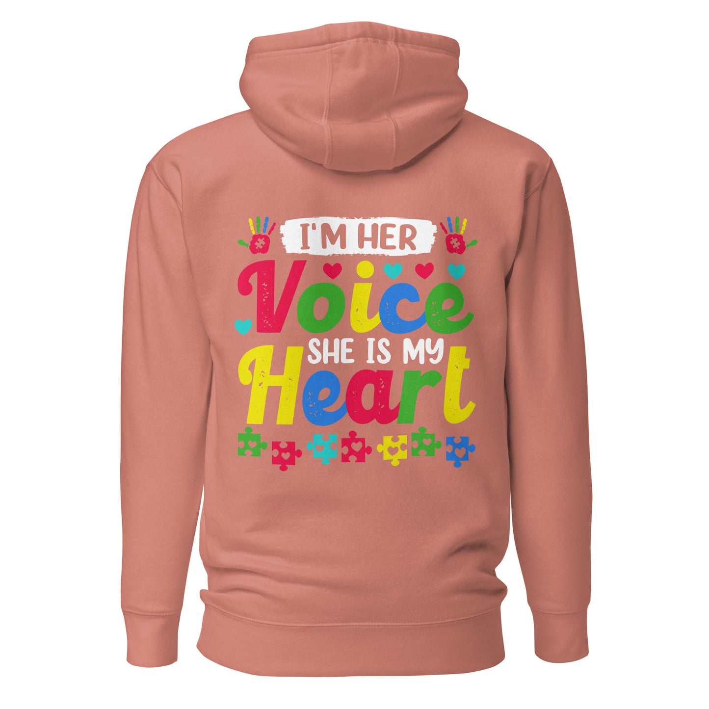 Autism Acceptance Together Quality Cotton Heritage Adult Hoodie